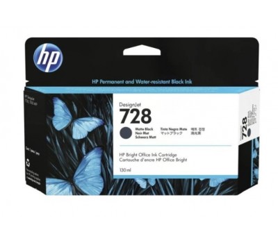 Картридж HP 728 черный матовый / 130 мл (3WX25A)